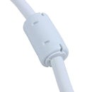 VGA cable, 10 meters, 15 pins, male white