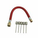 7 Pcs Pump Adaptor Set Kit Needle Valve Connector Foot Bicycle Ball Airbed H0Y3