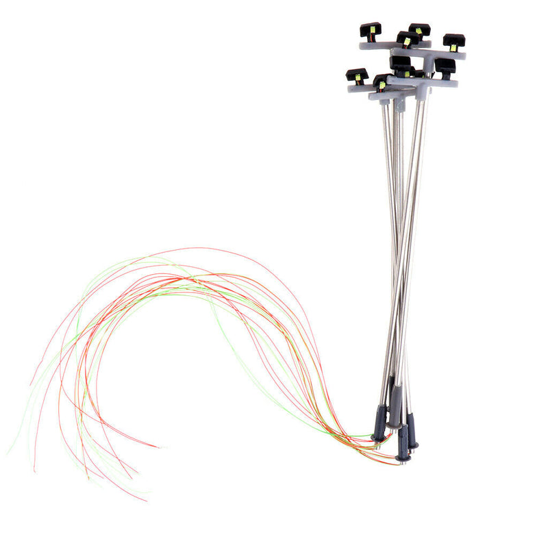 5pcs Metal Pole Street Lights - OO/HO Gauge - Train Railroad Diorama Scenics B