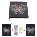DIY Butterfly Special Shaped Diamond Painting 100 Pages Notebook Sketchbook