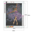 5D DIY Full Round Diamond Painting Girl Rhinestones Cross Stitch (QF302)