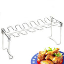 Chicken Holder Rack Grill Stand Roasting For BBQ Non Stick Stainless SteelFT