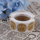 500 thank you stickers hand made with love craft lables handmade scrapbooking LJ