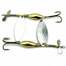 Lot 5 Sinking Spinner Spoon Bait Fishing Lure Artificial Hard Bait for Trou
