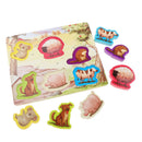 Wooden Puzzles Jigsaw Toys for Children Farm Animal Cognition Learning