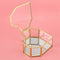 Flip Love Heart Shaped Geometric Glass Jewelry Box Glass Ring Box Exquisite T6N3