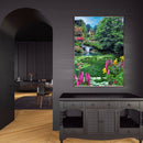 Full Round Drill Diamond Painting DIY Garden Lake 5D Rhinestone Picture Kit