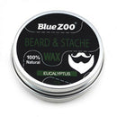 bluezoo Men Beard Moustache Styling Wax Moisturizing Oil Control Balm Sooth