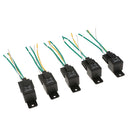 5Pcs Auto Alarms Horn Headlight Control Relay 40A 4Pin SPST Relay 24V
