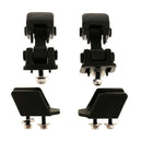Pair Metal Locking Hood Lock Catch Latch Kit For Jeep Wrangler TJ 1997-2007