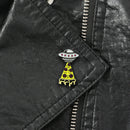 Creative Clothing Bags Alloy Badge Women Men Pizza Spaceship Drip Brooches A
