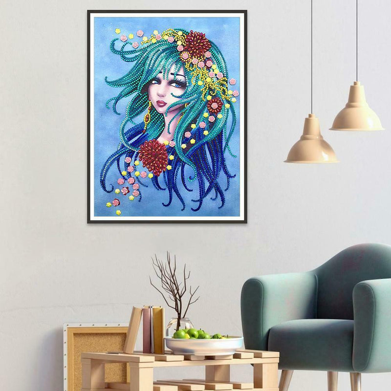 5D DIY Special Shaped Diamond Painting Beauty Cross Stitch Mosaic Craft Kit