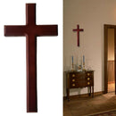 Wall Cross Home Decor Hanging Ornament Christian Solid Wood 32cm Craft Blessing
