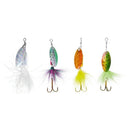 Sequin Spoon wobble Fishing Lures Spinner Baits CrankBait Bass wobbler Tack D8N3