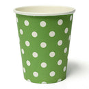50pcs Polka Dot Paper Paper Cups Case Disposable Tableware Wedding Birthday C2Y9