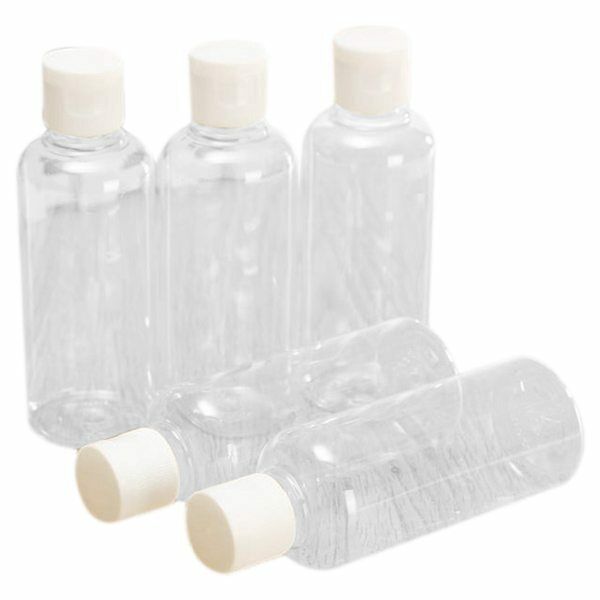 20Pcs 100ml Plastic shampoo bottles Plastic Bottles for Travel Container E4A8
