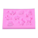 Easter Animal Series Deer Owl Shaped Silicone Mold Craft Cake Decorating Tool TE