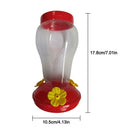 Hanging Hummingbird Feeder Outdoor Plastic Flower Iron Hook Bird Feeder