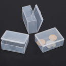 5pcs Clear Plastic Storage Box Collection Container Case Part Box 3C
