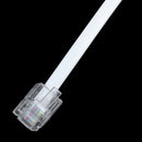 5X(6P2C RJ11 Male to Female Two Way Telephone Splitter Converter Cable T7B4)