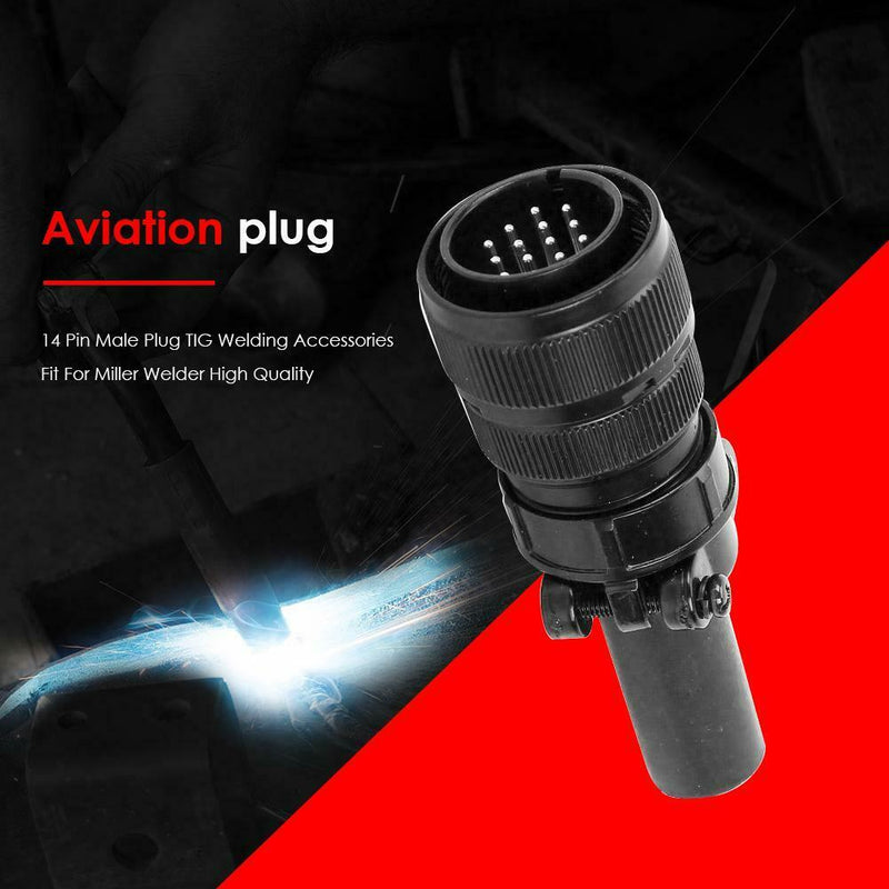 14 Pin Male Plug TIG Welding Accessories Fit for Miller Welder Welding Tool
