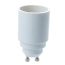 2 Packs White LED Light GU10 to E27 Plug Adapter Q4N9