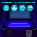 LED Toilet Bowl Night Light Motion Light Activated Flexible Arm 8 Colors ST709