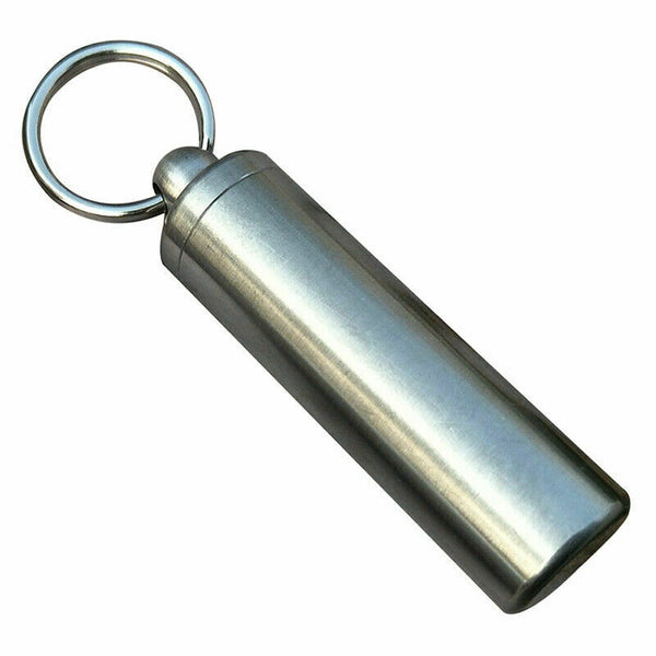 Metal Waterproof Tanks Medicine Capsule Pill Box Organiser Container Bottle X8H9