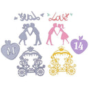 6pcs DIY Valentine's Day Cutting Dies Scrapbooking Embossing Metal Stencils