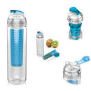 24oz Portable Bottle Travel Cup Flip Lid Camping Travel Health Bottle,Blue
