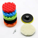 8Pcs/Set Car Sponge Polishing Pad Set 5 Inch Buffing Waxing Pad For Boat Ca