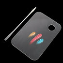 4pcs Cosmetic Makeup Nail Eye Shadow Mixing Palette With Stainless Spatula Tool