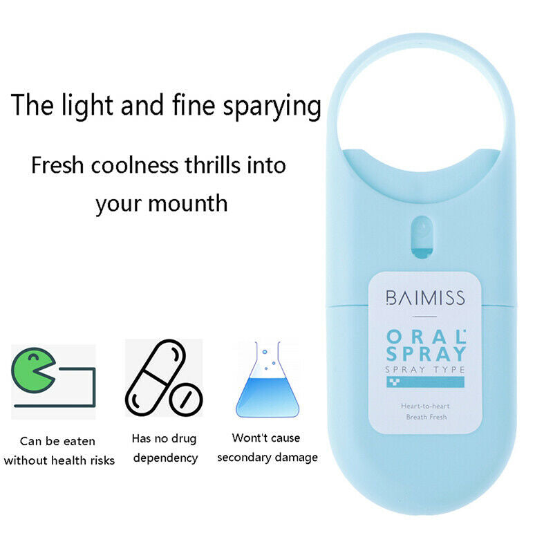 Oral Spray Natural Mouth Freshener Sorbitol Xylitol Glycerin Menthol Bad BreaFT