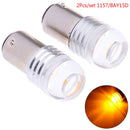 2x 1157 BAY15D P21/5W Led Car Strobe Tail Light BAY Yellow Led Brake Strobe A3C