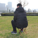 Portable Folding Stool Chair + Carry Bag Outdoor Camping Fishing Beach black