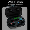 HBQ-Q82 Earphones Dual U Type Digital Display BT Earbuds with Charging Case A
