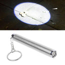 Stainless Steel Mini Pocket LED Pen Torch Flashlight Clip Lamp Light Key Chain