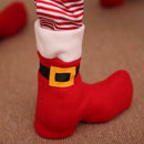 Christmas Cloth Chair Leg Cover Restaurant Bars Chairs Feet Protector Socks