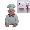 Creative Cartoon Chef Strong Storage Rack Hook Wall Decor Plug Holder Re ULG