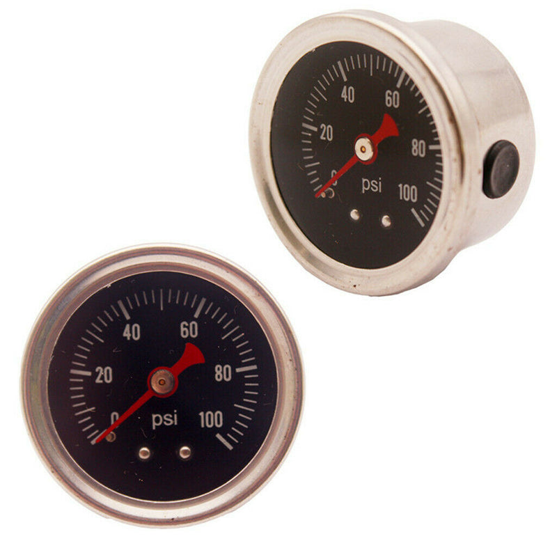 Fuel Pressure Regulator gauge 0-100 PSI/bar Liquid fuel/oil Gauge 1/8 NPT