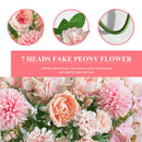 Simulated Rose Flowers 13" for Desktop Photo Prop Garden Ornament Light Pink
