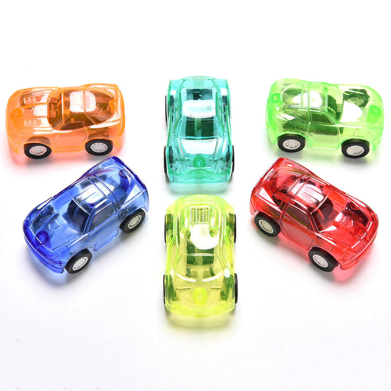 2x Pull Back Car  Toys Gifts Children Kids Transparent Mini Car Toys N clTOCA