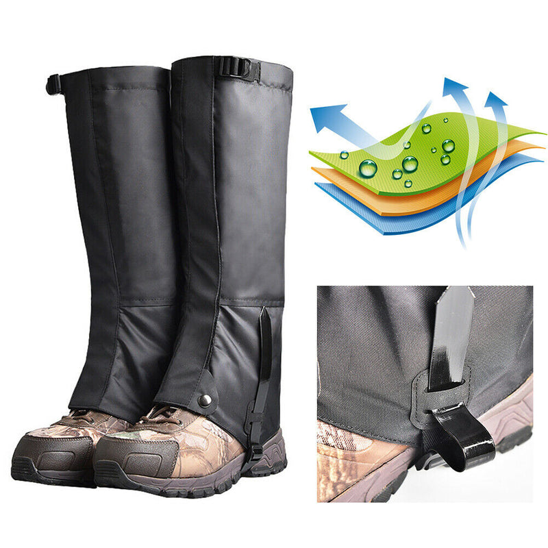 2pcs Snow Kneepad Gaiters Leg Protection for Outdoor Skiing Climbing (XL)