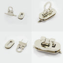 Metal Round Shape Clasp Turn Lock Twist Lock Handbag Bag Purse Hardware Buckle