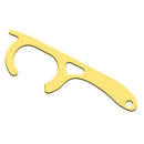 Portable Hygiene Brass Door Opener Elevator Botton Press Handle Key Contactless