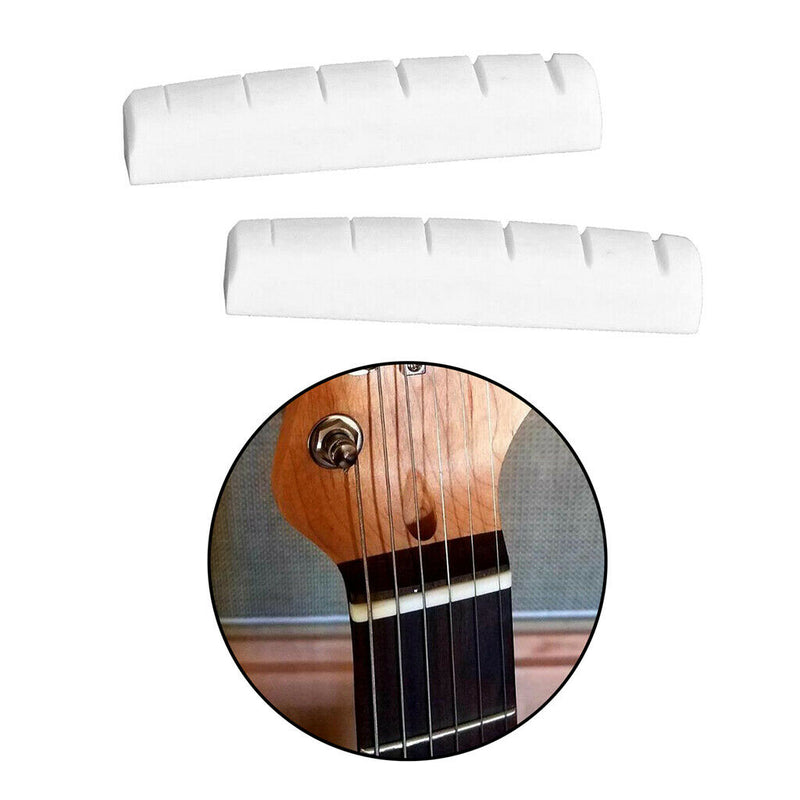 2pcs Durable Compact Bone Nut 43mm for Electric Guitar  ocaster