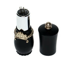 Lipstick Shaped Needles Pin Cushion with 5x Sewing Needles Portable Black