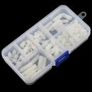 180PCS M3 Nylon White Hex M-F Spacers/ Screws/ Nuts Assorted Kit, Standoff,