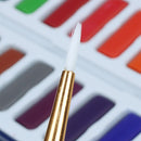 24 Colors Portable Tin Box Solid Watercolor Paints Set For Artist School St