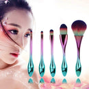 5pcs/set Goblet Shaped Makeup Brushes Set Powder Foundation Concealer Brush